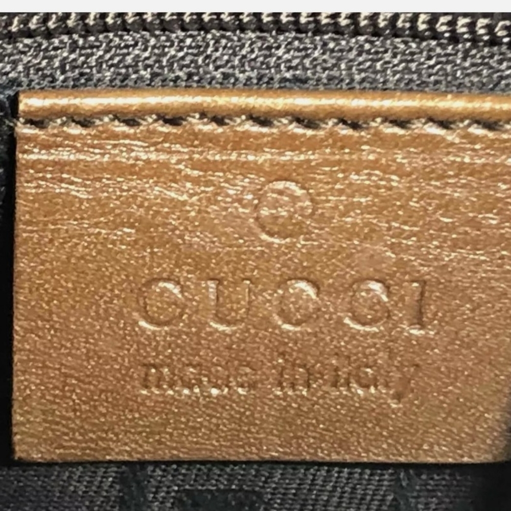 Authenticated Gucci Brown Suede leather large bag - Picture 10 of 10